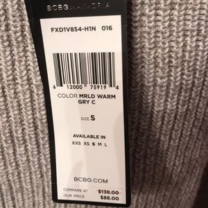 Bcbg Gray Crop Sweater
